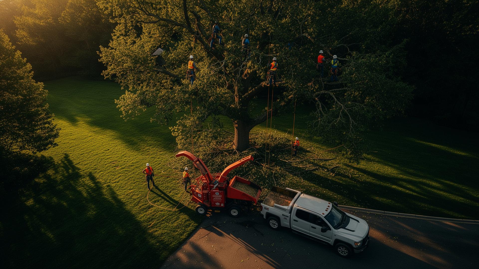 Large oak removal